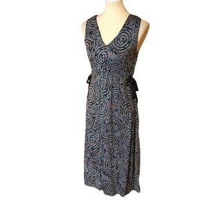 French connection stiletto navy midi dress